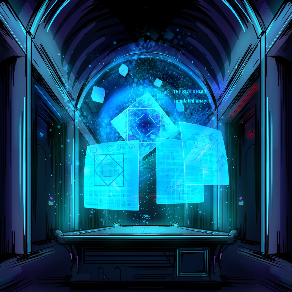 Mewkans's tweet photo. [THE BLOCKHOLE]

Much like a black hole, The Blockhole is a rip in space and time between blockchains. All transactions that occur inside, remain unregistered... https://t.co/PFo4eyw3eE