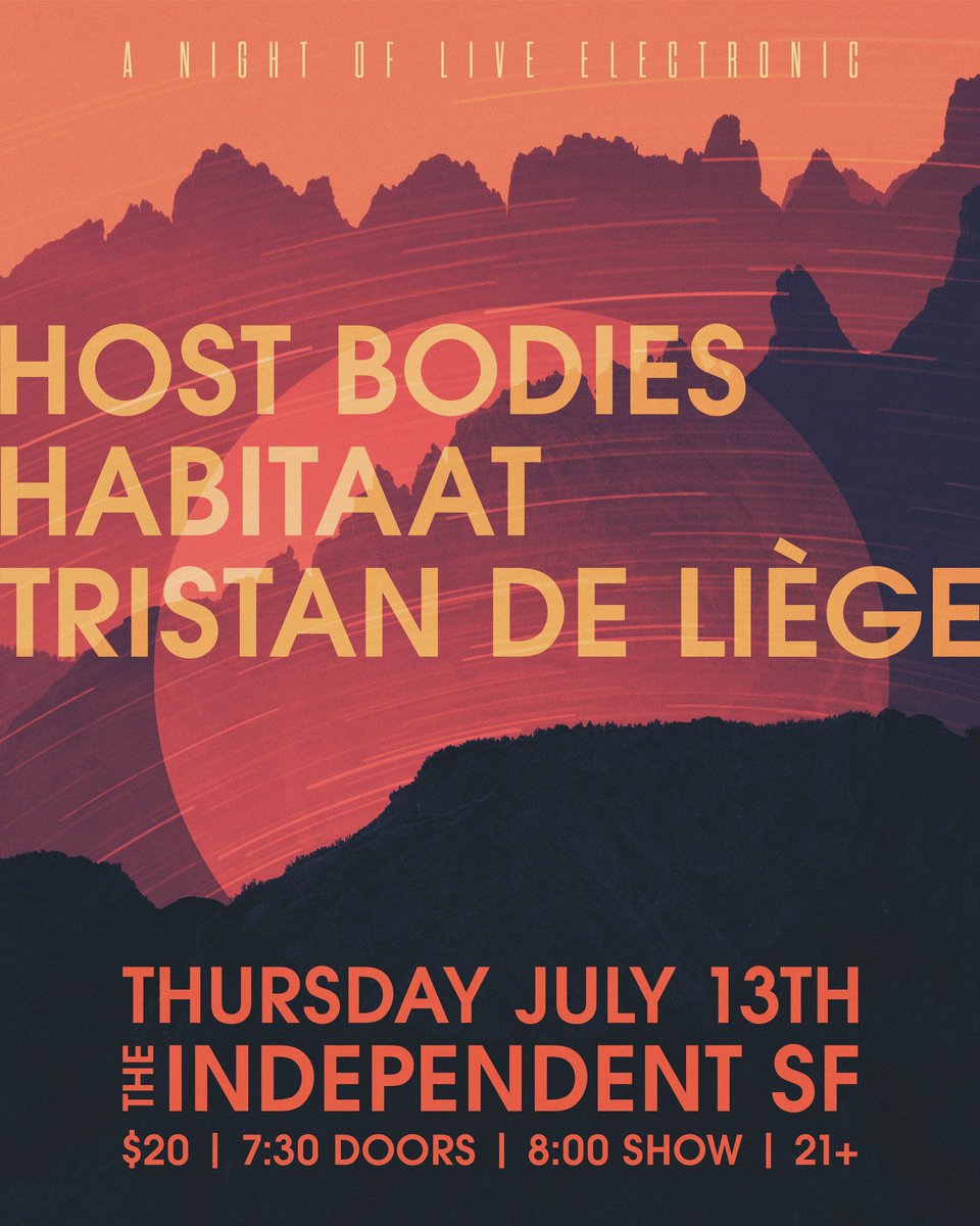 HostBodiesMusic's tweet photo. BIG NEWS! We're headlining @indysf July 13th, joined by very talented friends @Habitaat and @tristandeliege 🙌 it's gonna be such a party SO PUMPED 💪 https://t.co/rtcRTuwJyt