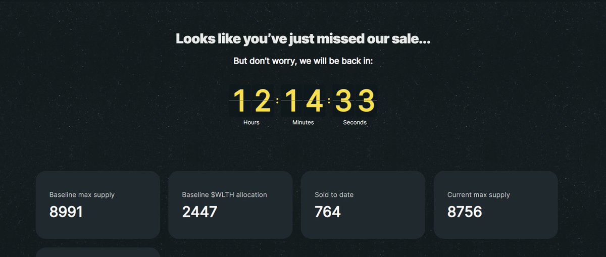 Primera fase del mint completada con 764/999 minteados.

En 12 horas vais a tener la última oportunidad de obtener vuestro NFT 💪

Link oficial: x.com/we_are_cw/stat…

Por cierto, tenemos los dos ganadores del free mint:

- <a href="/alvaromf96/">Álvaro</a> 
- <a href="/xtrem09/">xtrem09 $DUEL 💎 $FYN</a> 

¡Enhorabuena! 🙌