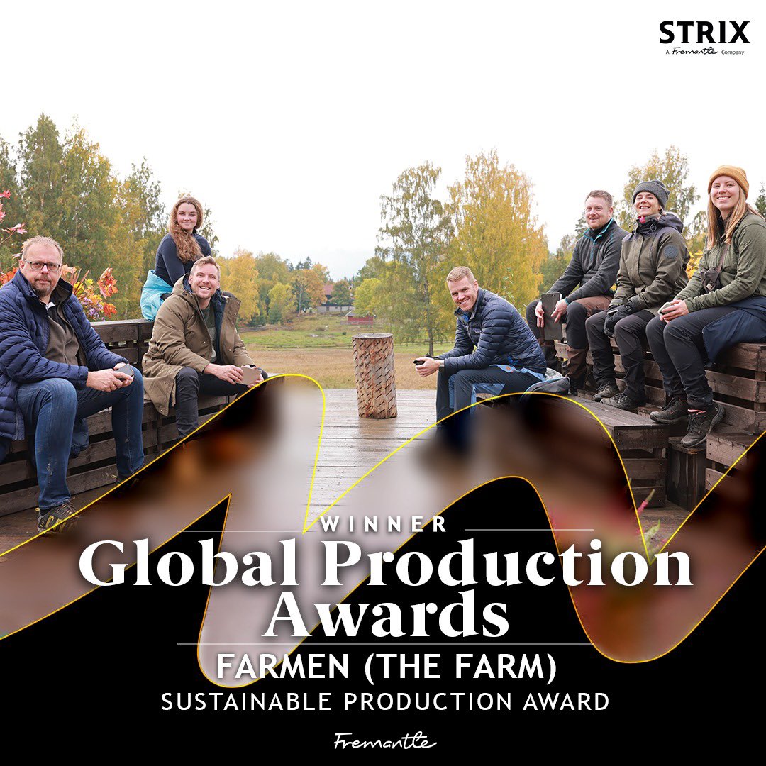 Incredibly proud to have been awarded the Sustainable Production Award for our Norwegian series Farmen (The Farm) at the 2023 Cannes Film Festival.

Huge congratulations to our team at  Strix Norway ✨

#MadeByFremantle
#Cannes2023