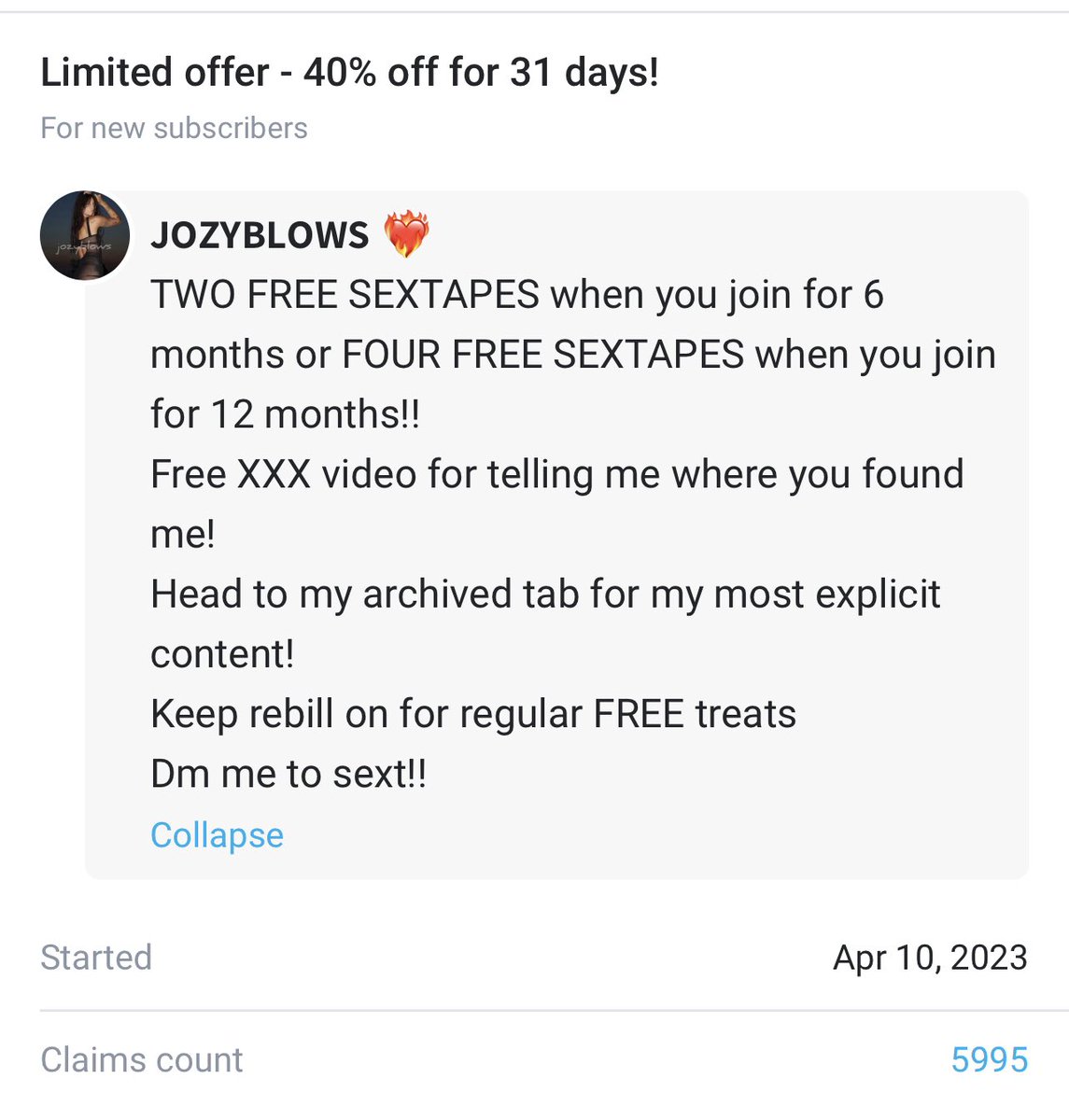 Jozyblows On Twitter Did Someone Say Free Sex Tapes 