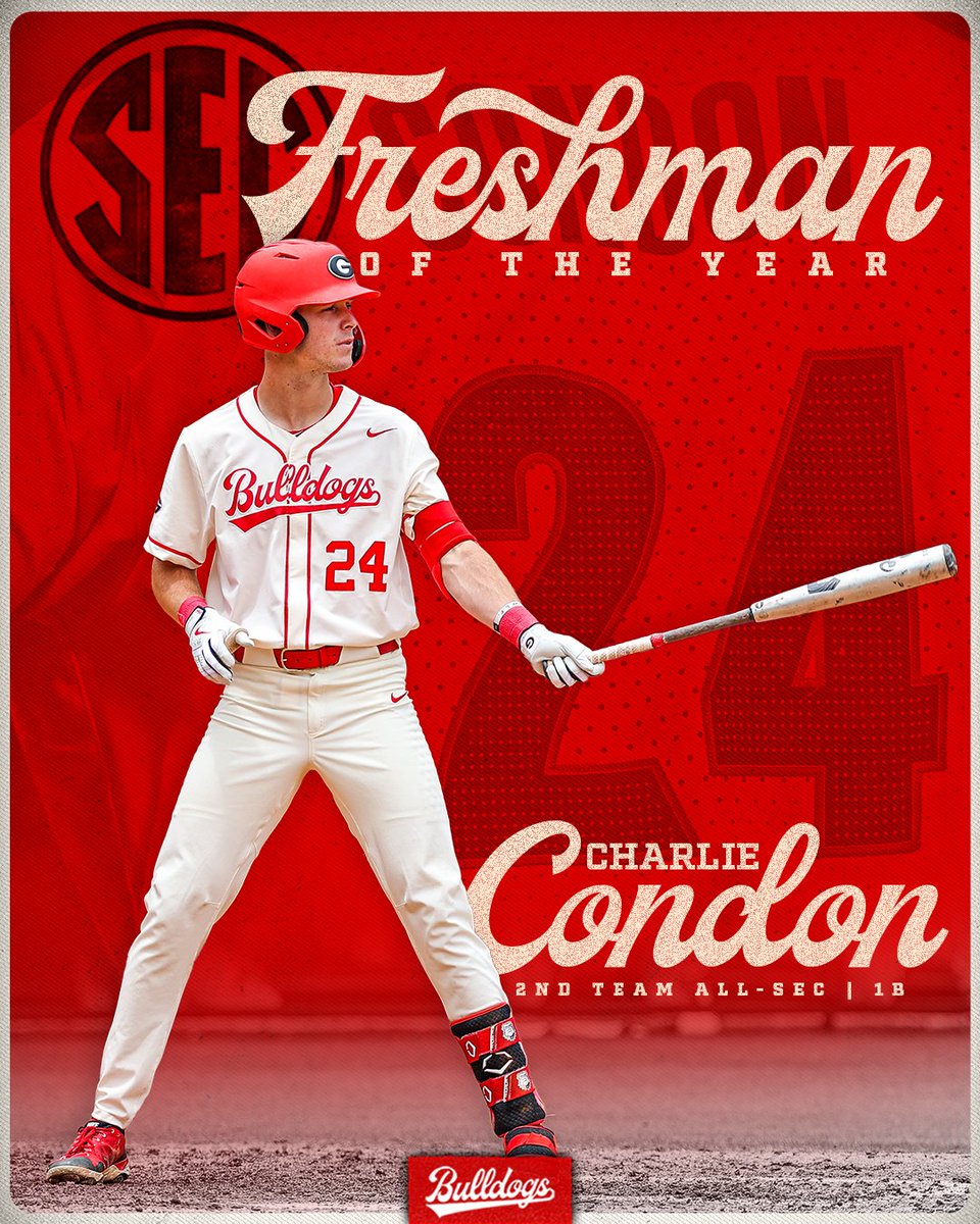 Add SEC Freshman of the Year to your resume, Charlie!

#GoDawgs