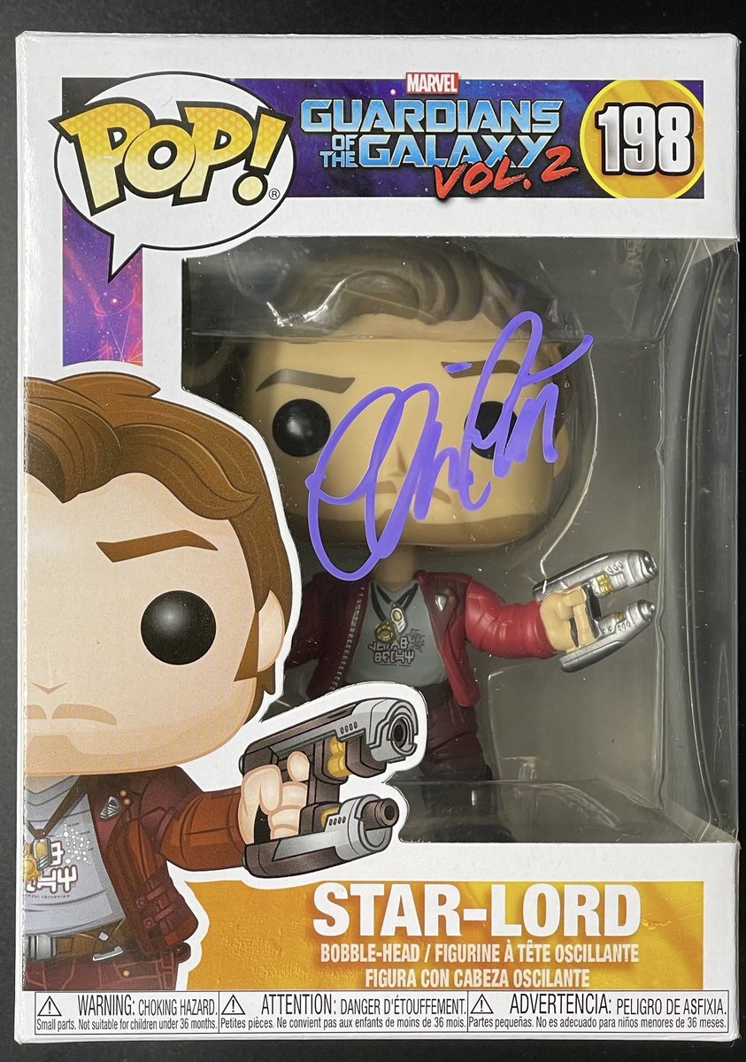 🚨 signed POP GIVEAWAY 🚨 
Star lord Funko Pop Signed by @prattprattpratt ( Chris Pratt ) 

To Win FOLLOW LIKE COMMENT RETWEET or TAG good luck 🤞 
Also Tag @prattprattpratt let’s get him to comment ! 
#Giveaway #StarLord #Win #Marvel #Competition #funkoPOP #GuardiansOfTheGalaxy