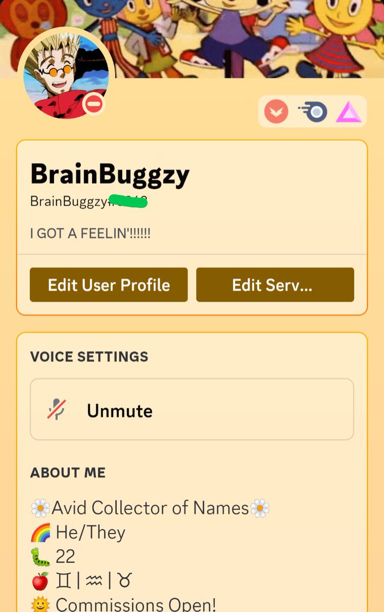 brainbuggzy's tweet photo. big fan of my discord profile rn :3 https://t.co/Y6cv3GL063