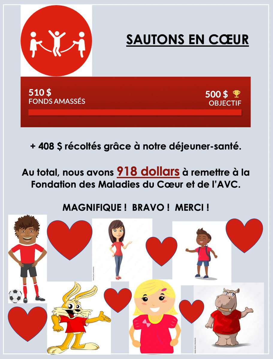 HOJE_csviamonde's tweet photo. École-élémentaire-Horizon-Jeunesse#Sautons-en coeur -pour -un -coeur -en -santé@csviamonde.ca https://t.co/BkqFULfRI9