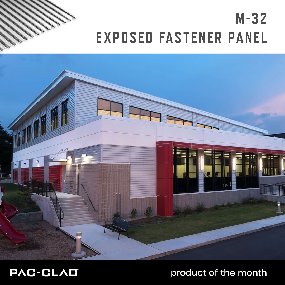 PAC-CLAD M-32 #metal #wallpanels, our Product of the Month, add rich depth & shadow lines to the facade of the newly renovated & expanded Rosa Jackson Recreation Center in Macon, Ga. ow.ly/FTWb50Otxtf
-
#architecture #communitycenters