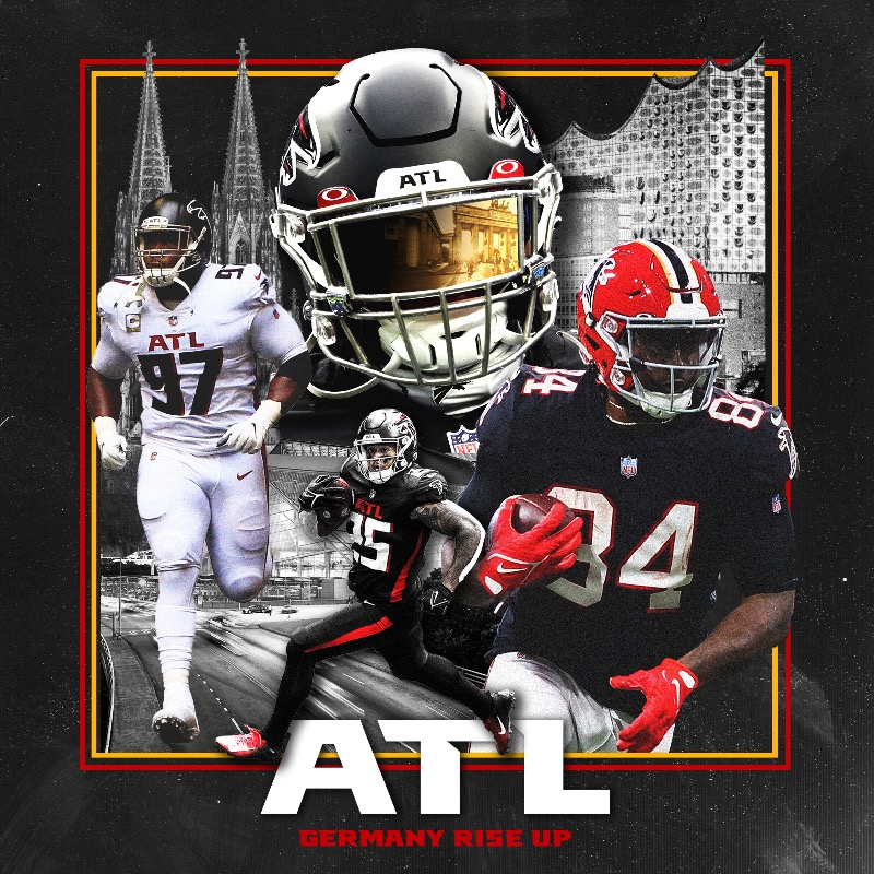 AtlantaFalcons's tweet photo. The Dirty Birds now have a second home in Germany! 🇩🇪

@NFLDeutschland