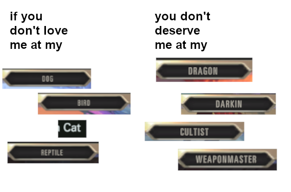 Wow, look at all these cool new fantasy types!