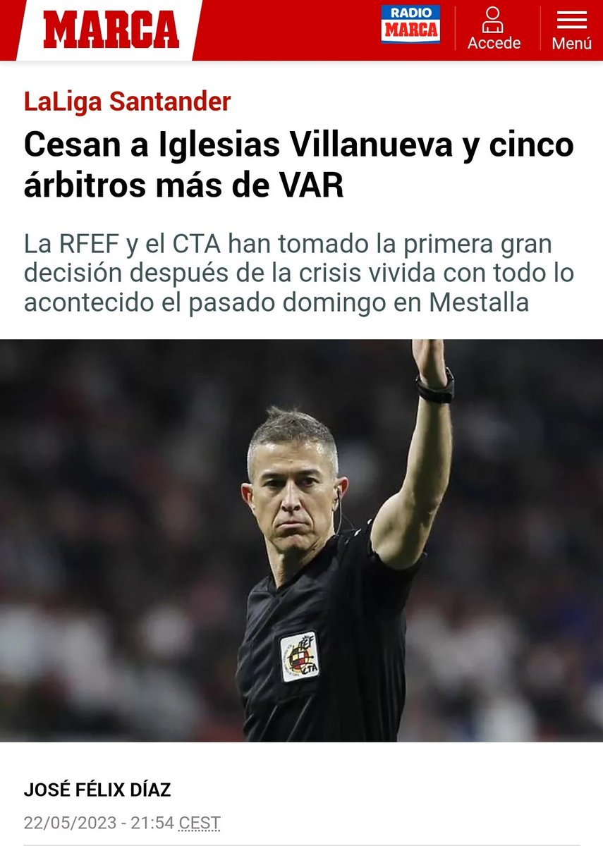 Reycholosimeone's tweet photo. Pues esto es lo que pasa cuando alguien se atreve a expulsar a un jugador del Madrid. Ni un día han tardado. Vaya mafia. https://t.co/WOxrDcthpY