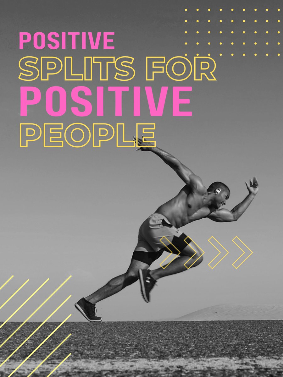 Positive splits in running means that you are getting slower as your run continues to go. If you find yourself in a period where you're making “positive splits,” make sure to celebrate the fact that you’re still moving forward.

#goalsetting #celebrateprogress #mindsetcoach