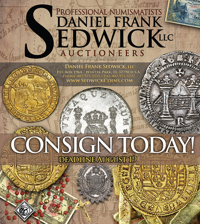 Consign to Sedwick's Auction 33 May 3-4 -  Daniel Frank Sedwick, LLC 🔔 - mailchi.mp/sedwickcoins/e…