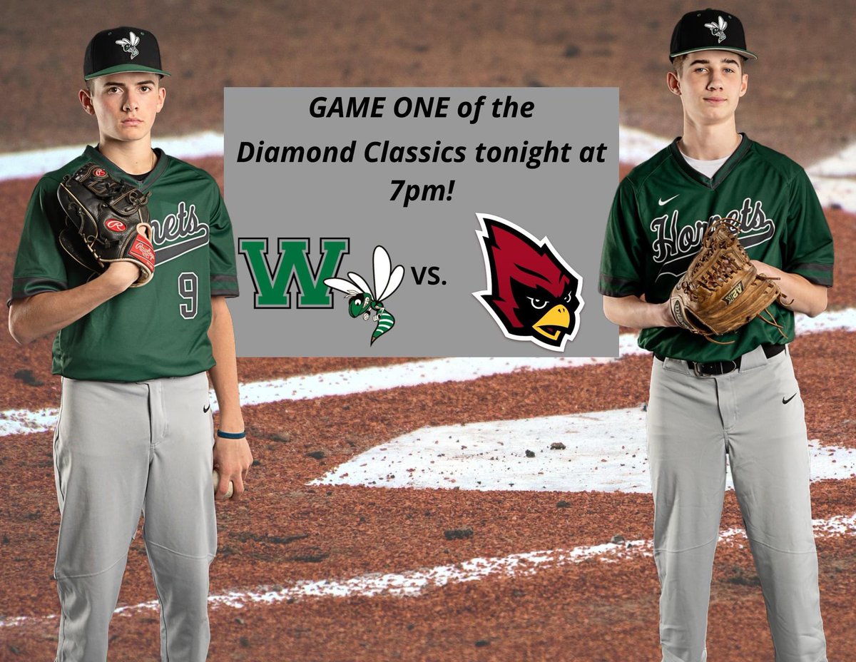 williamstonbase's tweet image. First round of the Diamond Classic tonight!! Go Hornets!⚾️
🆚Portland HS
📍Kircher/Municipal Park
⏰7pm
@WillyAthletics @brian_calloway @_DiamondClassic