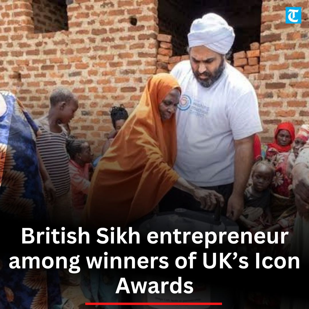 thetribunechd's tweet photo. #British #Sikh entrepreneur #NavjotSawhney, founder of the #WashingMachineProject providing low-income communities with accessible and sustainable washing solutions, is among 14 winners of the annual 21st Century Icon Awards in London. 
https://t.co/56U5zrpF8z https://t.co/h2J0rxDoY8