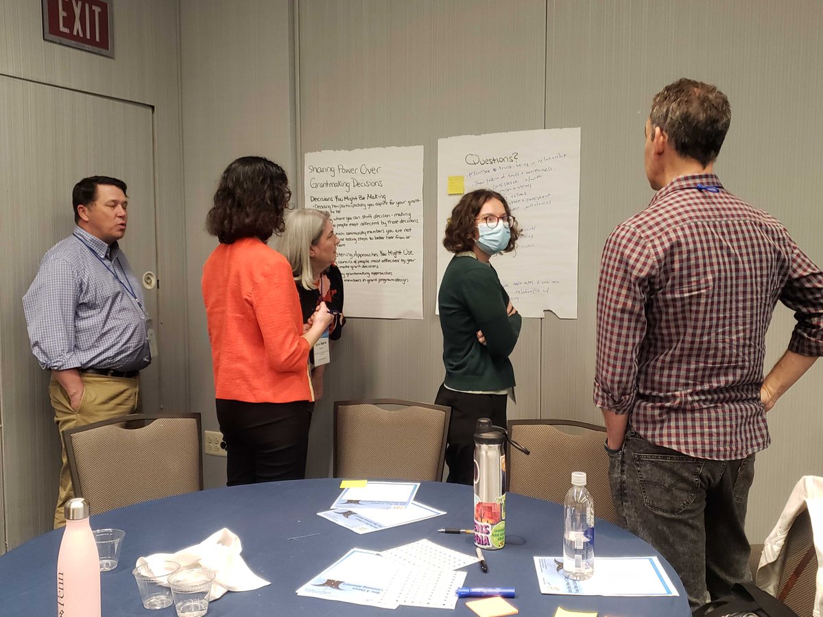 FeedbackLabs's tweet photo. Fantastic gallery walk and small group discussions occurred during our session at #GEOLearn @GEOfunders as we dove into different ways funders can invest in listening! https://t.co/EmS5kDESwr