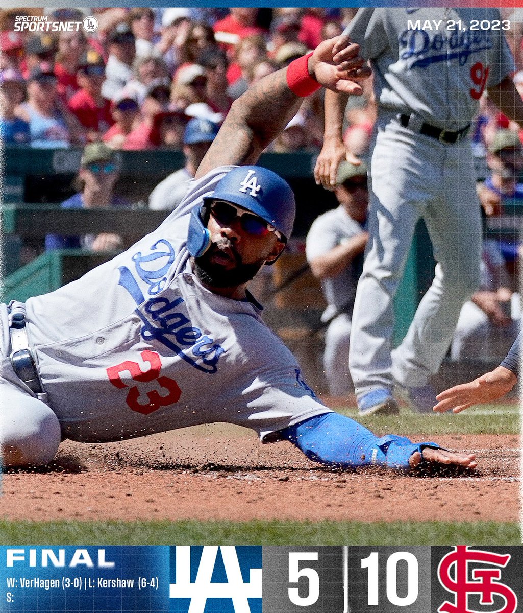 Dodgershaiku1's tweet image. 5/21/23 haiku
Dodgers 5  Cards 10

Kersh labored Sunday
Tired pen can't provide relief 
Off to Atlanta 

#claytonkershaw #bullpen #buschstadium