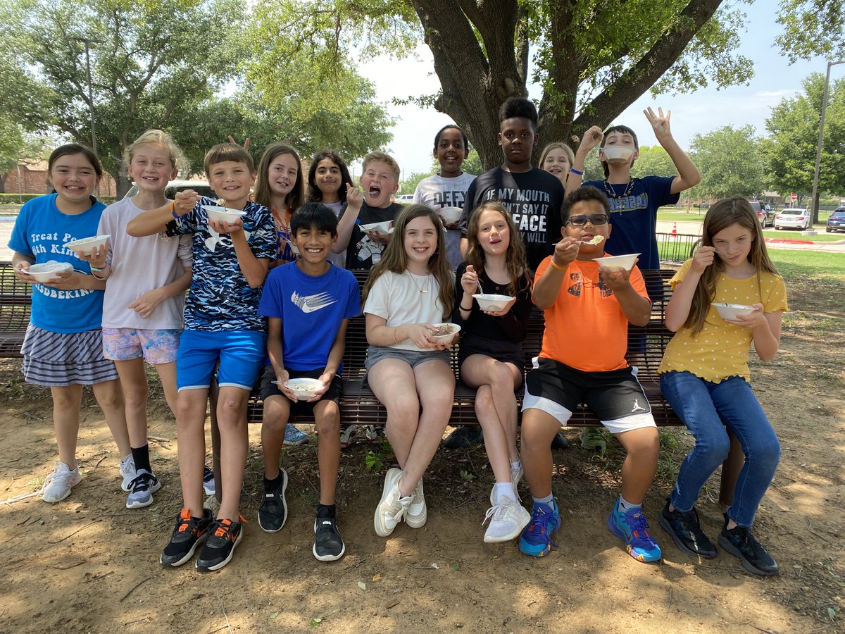 Reading is sweet! And cool! 159 student reader leaders in Kindergarten - 5th grade were invited to enjoy an ice cream sundae today for completing this year's Epic! school wide reading challenge. See what we did there with the puns? So punny. #LISDLib #TCERoars