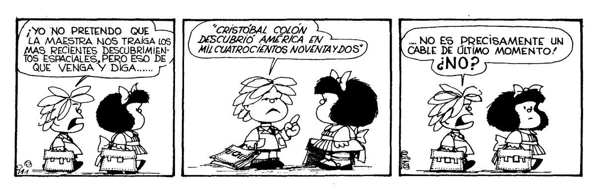 mafalda_bot's tweet photo. Vol. 3, pag. 120, 1ra parte. #Mafalda #Quino https://t.co/uzo5tjiHa3
