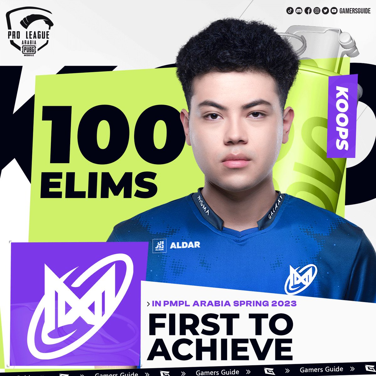 FIRST TO ARRIVE 100 ELIMINATIONS IN PMPL ARABIA SPRING 23 🔥

صاحب الأرقام في هذه النسخة اللاعب @Koops_PUBGM يستمر في أداءه الفردي المذهل، ليصبح أول لاعب يصل إلى 100 إقصاء في PMPL Arabia ربيع 2023 🥇

شاركنا رأيك بما يقدمه اللاعب في أول نسخة له في الدوري العربي! 🤩

#pmplarabia