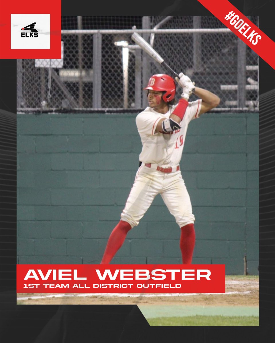 ELK_Baseball's tweet photo. Aviel Webster: 1st Team All District Outfielder https://t.co/LteNUkZ1MN