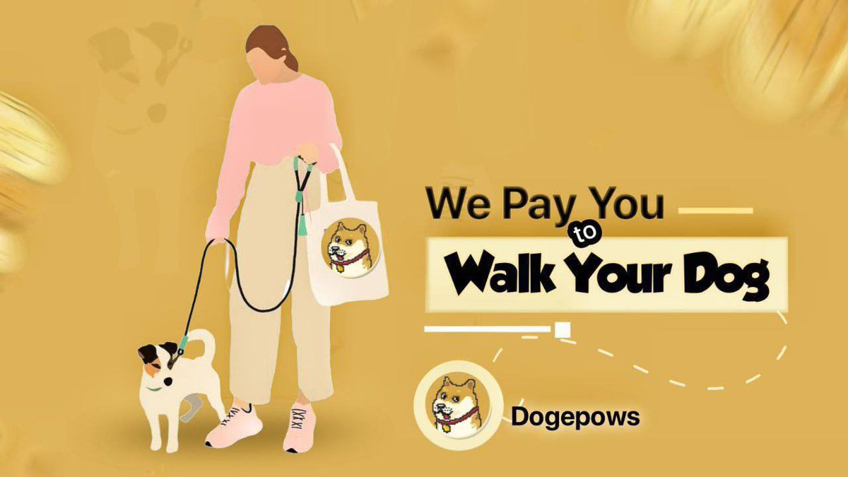 EmmyWeb3's tweet photo. @cryptogems555 Dogepows is a  global community project pioneer in the 
move to earn segment. Rewarding you for leading 
and adventurous active lifestyle. Dogepows your 
pets portal to the web3.0 universe.  $POW #Dogepows  #Powknight

https://t.co/bj6XcYMFRw https://t.co/YqVMzQD2sR