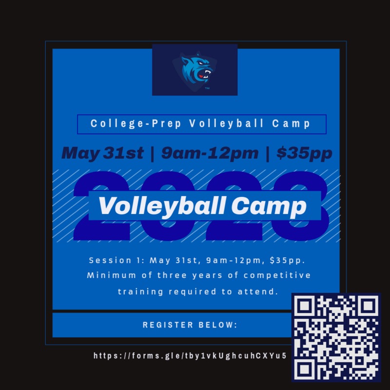 Looking to improve your volleyball skills this summer? The volleyball team is hosting three different summer camps.

Sign-up HERE: docs.google.com/.../1FAIpQLSdX…