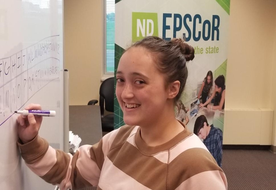 NDEPSCoR's tweet image. Thank you to Selah Mueller for her internship at North Dakota #EPSCoR!  Her Environmental Engineering studies and personal attributes will take her places. ND EPSCoR is happy to be part of that path!