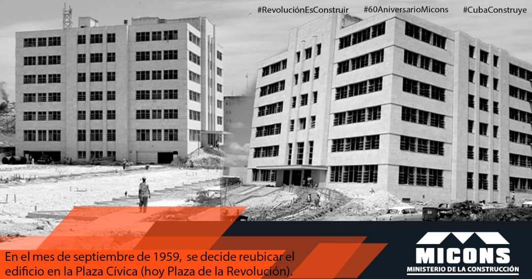 A 60 años de su fundación, recordamos un poco de la historia del edificio que ocupa hoy @CubaMicons 

#60AniversarioMicons #CubaConstruye #RevoluciónEsConstruir #UnidosConstruimosCuba