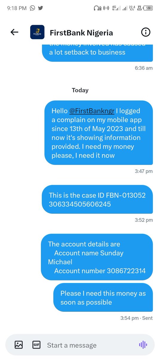 PastorSundayODM's tweet photo. @FirstBankngr attend to my messages on your DM please https://t.co/TzGPfbNnO1