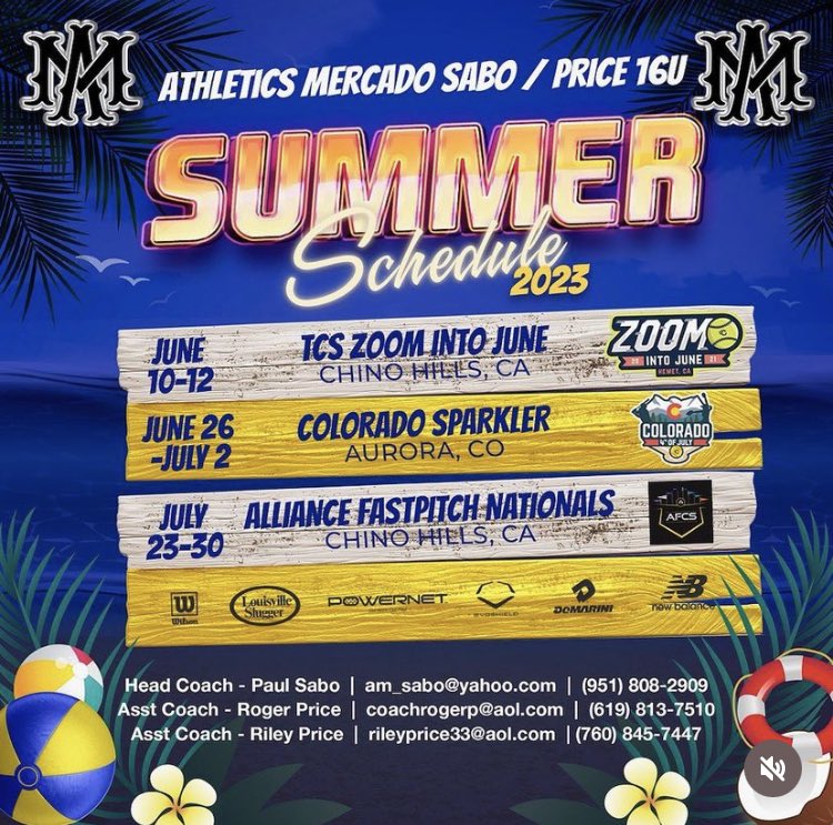 Zoë Rutherford (@zoeruth_18) on Twitter photo Our 2023 summer schedule! <a href="/CoastRecruits/">Coast 2 Coast Recruits</a> <a href="/SBRRetweets/">Softball Recruiting Reposts</a> <a href="/IHartFastpitch/">I❤️Fastpitch</a> <a href="/Softball_Home/">Softball Home🥎</a> <a href="/ImpactRetweets/">Impact Promotions</a> <a href="/D1Softball/">D1Softball</a> <a href="/D1Uncommitted/">Anthony Edwards</a> <a href="/CalSB/">Cal Softball</a> <a href="/LegacyLegendsS1/">Legacy & Legends Softball</a> <a href="/SBRRetweets/">Softball Recruiting Reposts</a> <a href="/sballrecruiting/">softballrecruiting</a> <a href="/SoftballPros/">CollegeSoftballProspects</a> <a href="/EliteHighSchoo3/">Elite High School Athletes</a> <a href="/SoftballDown/">Down South Softball</a> Our 2023 summer schedule! <a href="/CoastRecruits/">Coast 2 Coast Recruits</a> <a href="/SBRRetweets/">Softball Recruiting Reposts</a> <a href="/IHartFastpitch/">I❤️Fastpitch</a> <a href="/Softball_Home/">Softball Home🥎</a> <a href="/ImpactRetweets/">Impact Promotions</a> <a href="/D1Softball/">D1Softball</a> <a href="/D1Uncommitted/">Anthony Edwards</a> <a href="/CalSB/">Cal Softball</a> <a href="/LegacyLegendsS1/">Legacy & Legends Softball</a> <a href="/SBRRetweets/">Softball Recruiting Reposts</a> <a href="/sballrecruiting/">softballrecruiting</a> <a href="/SoftballPros/">CollegeSoftballProspects</a> <a href="/EliteHighSchoo3/">Elite High School Athletes</a> <a href="/SoftballDown/">Down South Softball</a>