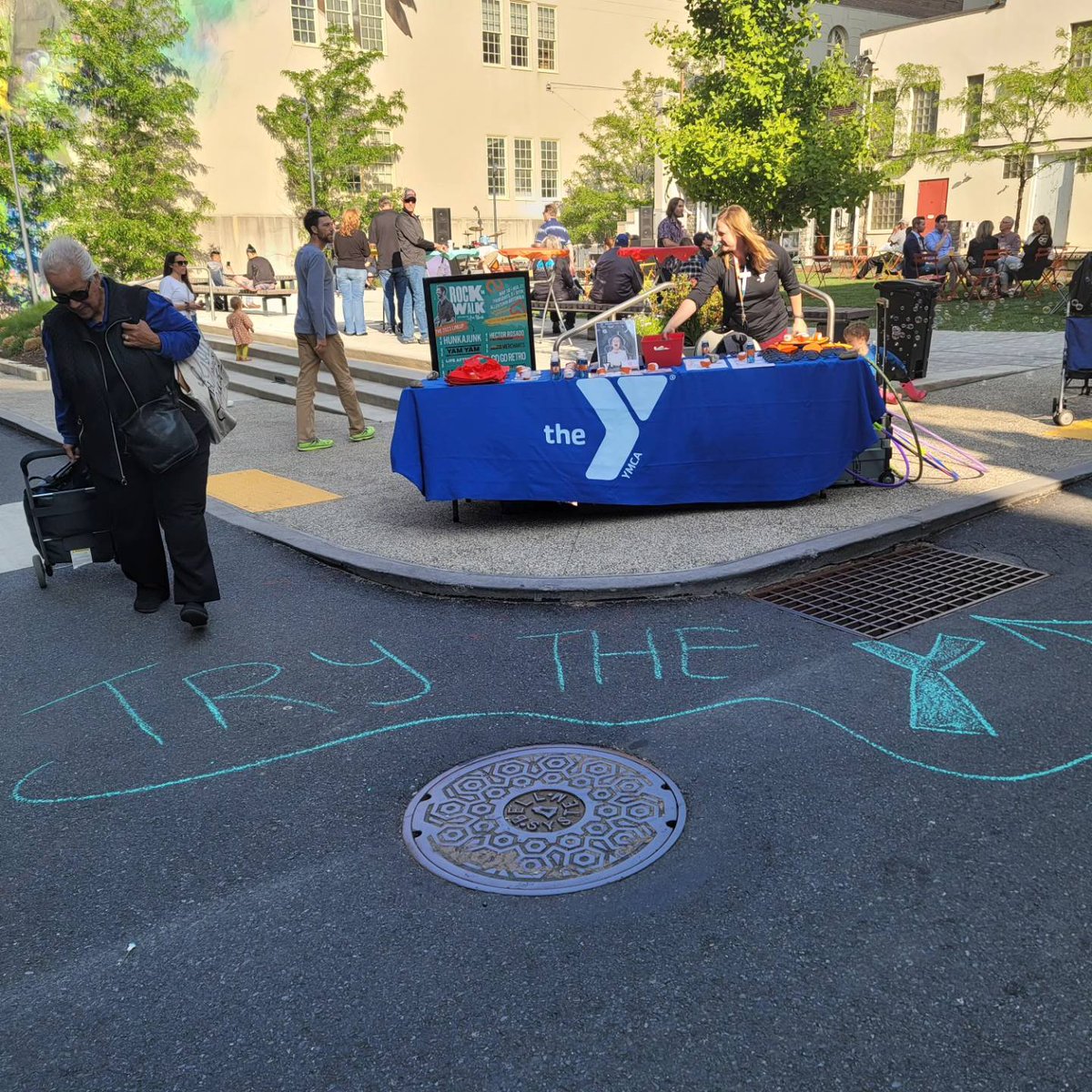 #TBT We had a great time at last week's first Rock the Walk event. We hope to see you this evening from 5-9pm as we host fun family activities at the ArtsWalk Pocket Park!