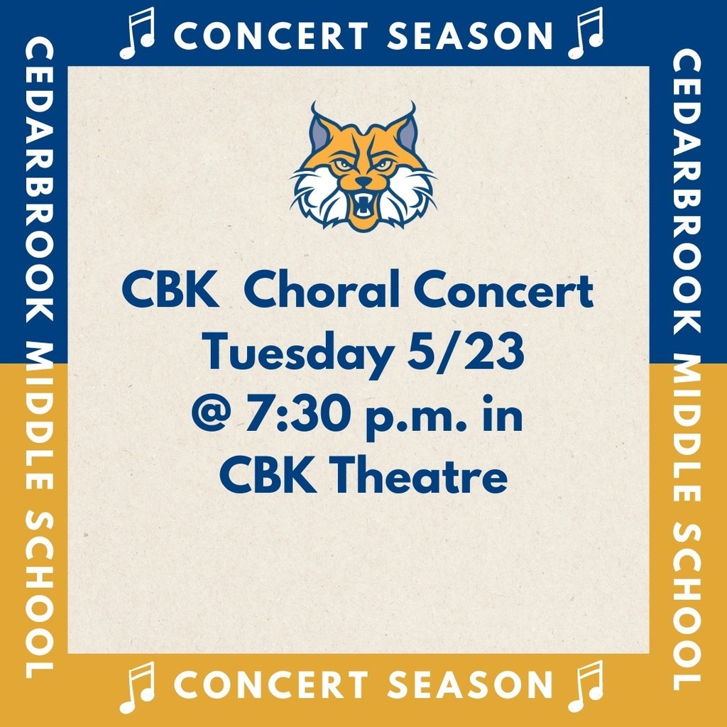 It's concert season! Don't miss Cedarbrook's spring choral concert tomorrow night at 7:30 p.m. instagr.am/p/Csjs1RUs39i/