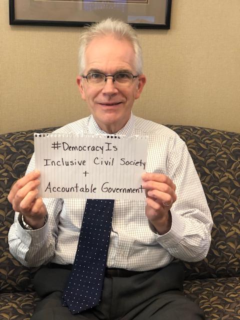 KetteringFdn's tweet image. John Dedrick, United States: #DemocracyIs inclusive civil society and accountable government. What is democracy to YOU? #KetteringFoundation