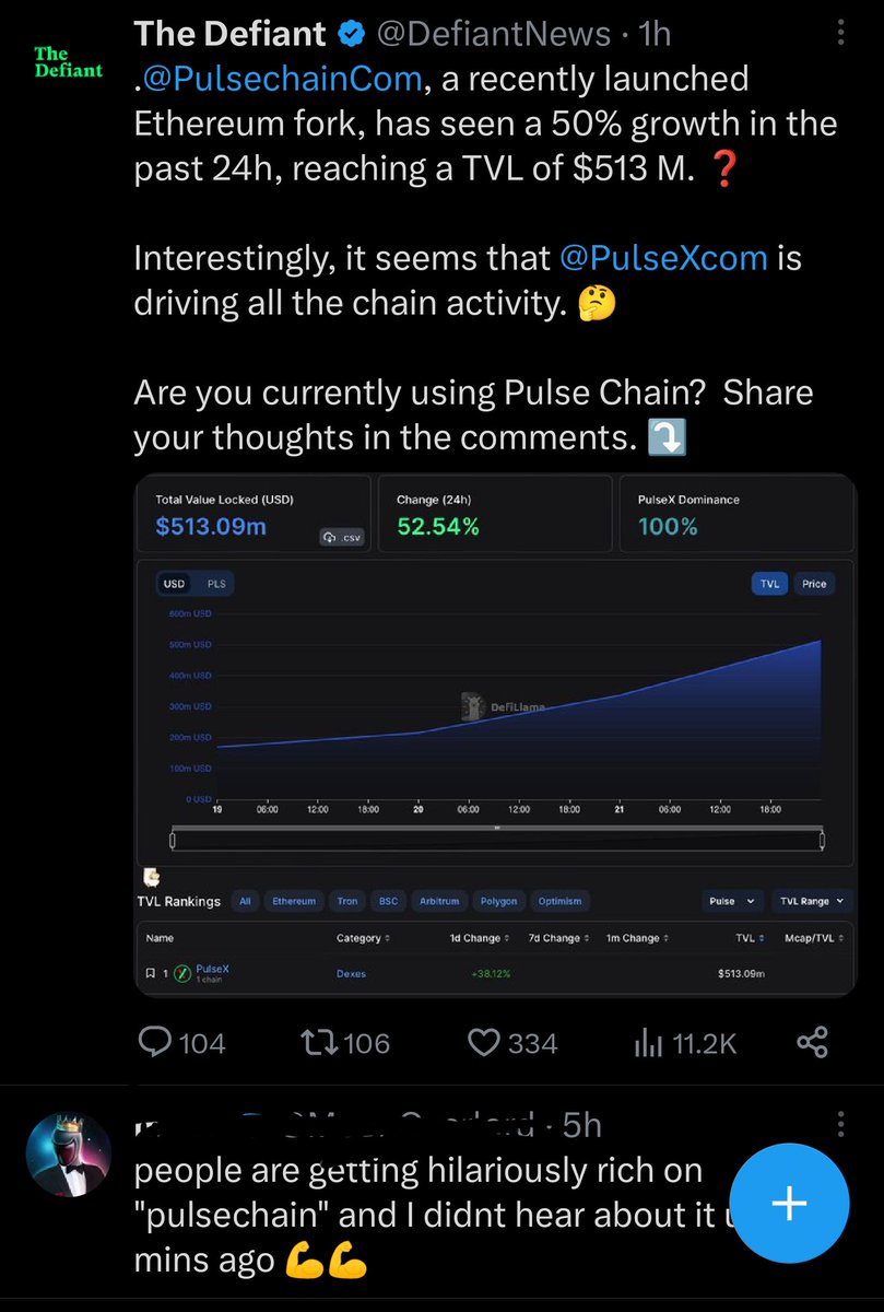 There's way more people that don't know about #Pulsechain that are about to.