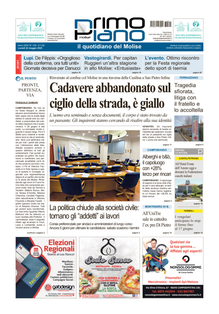 L’edizione completa di Primo Piano Molise del 22 maggio primopianomolise.it/attualita/1233…