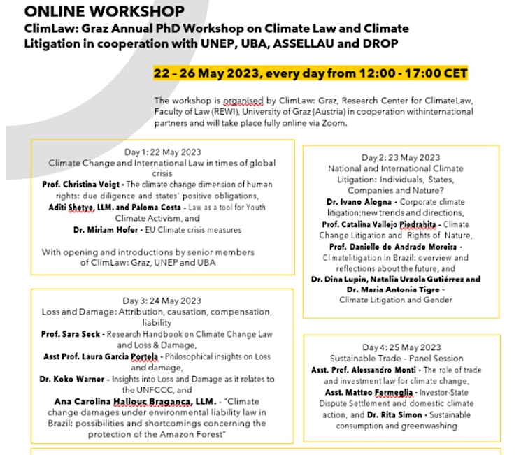 SabinCenter's tweet photo. Tomorrow (5/23), our global #climatelitigation fellow @toniatigre will be speaking at an online workshop on Climate Law &amp; Litigation. 
Registration: https://t.co/uBtgkbLxwy https://t.co/lKhLoF5h68