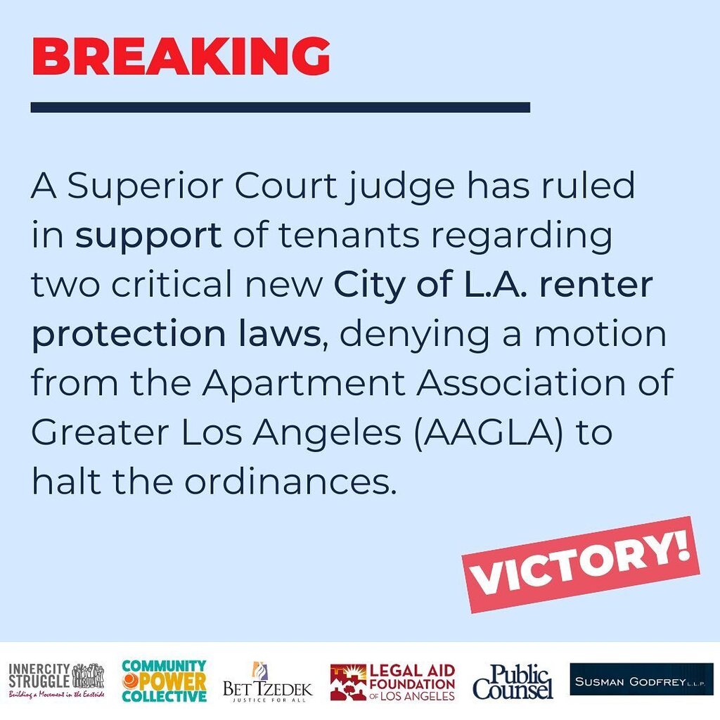 Public Counsel on Twitter "The Los Angeles Superior Court has ruled in
