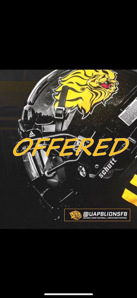 #AGTG After a great conversation with <a href="/NordKendrick/">Kendrick Nord</a>, I am blessed to receive my 3rd D1 offer from the university of Arkansas at Pine Bluff #UAPB #GoLinesGo <a href="/CoachAHampton/">Alonzo Hampton</a> <a href="/UAPBLionsFB/">𝐆𝐨𝐥𝐝𝐞𝐧 𝐋𝐢𝐨𝐧𝐬 𝐅𝐨𝐨𝐭𝐛𝐚𝐥𝐥 🏈</a> <a href="/Coachlanders7/">Brandon Landers</a> <a href="/Coach_Martin318/">Coach Martin</a> <a href="/hollinstyree/">DifferenceMaker37</a> <a href="/QBs_Nightmare/">Tre' Hunter</a> <a href="/AcademyElite7v7/">Academy Elite 7on7</a>