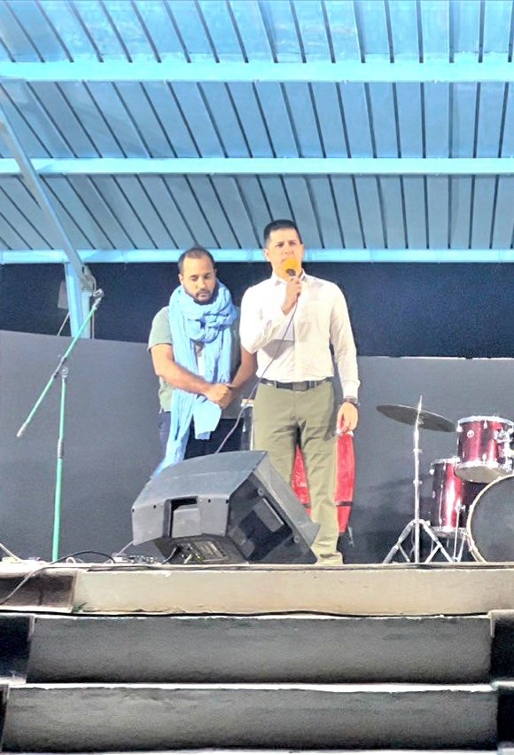 (3/5) "¡La causa Saharaui también es causa Bolivariana!" Chávez

En tribuna política y cultural, expresamos mensaje de nuestros Comandante Chávez, Presidente <a href="/NicolasMaduro/">Nicolás Maduro</a> y Revolución Bolivariana a todo el pueblo de República Árabe Saharaui Democrática

¡Nosotros Venceremos!