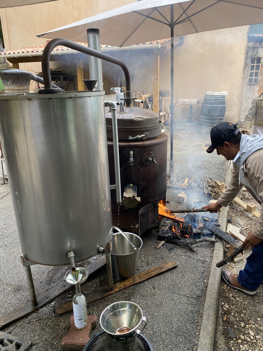 gfmarseille's tweet photo. Pechuga distilling in France with maestros mezcaleros from Oaxaca ! 
#pechuga #kochelmezcal #maisonferroni #oldbrothers https://t.co/FDYGVBl8m7
