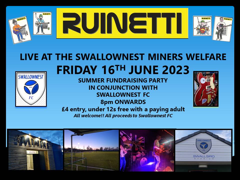 ruinetti's tweet photo. 🎸💙 *GIG ALERT* 💙🎸
@Swallownest_fc @swallownestfans https://t.co/d4T2pU5MBN
