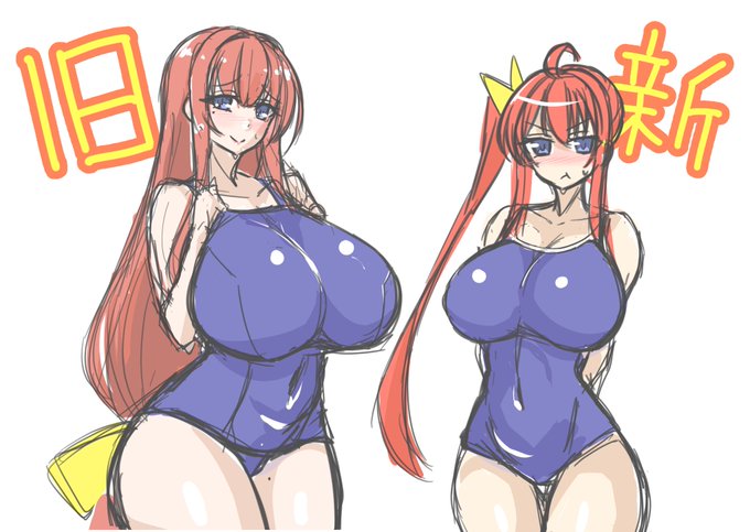 絵の描き方を忘れたので美月ママと日向ちゃんの新旧スク水でリハビリ https://t.co/AwVSpKlwsn