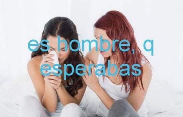 yo consolando a mis amigas