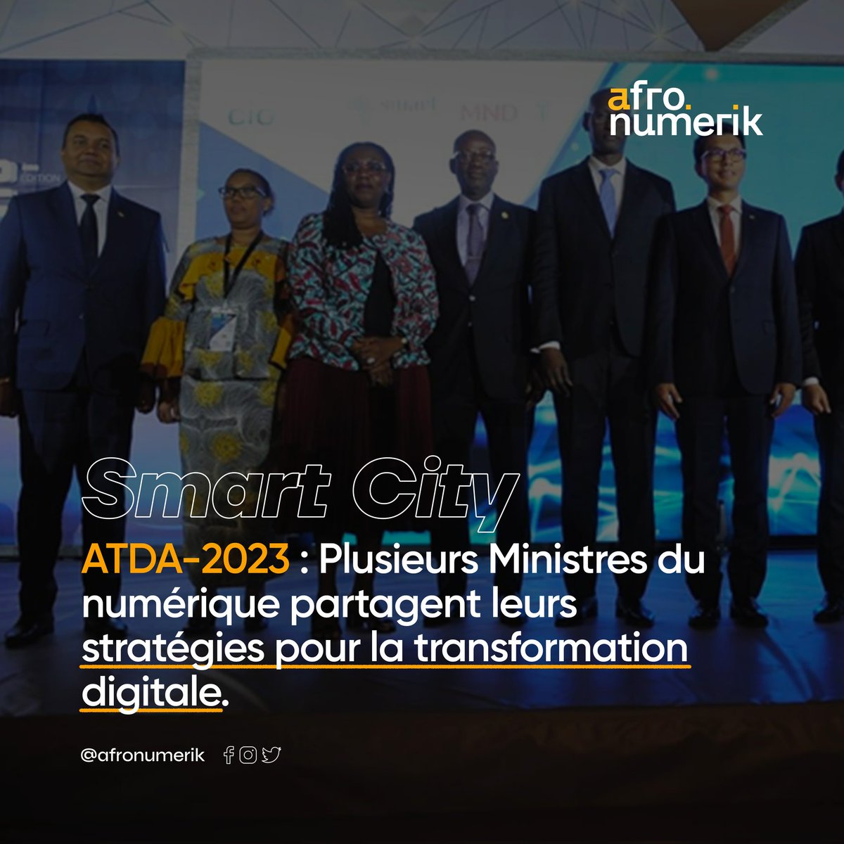 Les ministres du numérique partagent leurs stratégies pour la transformation digitale lors des ATDA-2023 à Madagascar. 
#SmartCity #TransformationDigitale #atda2023