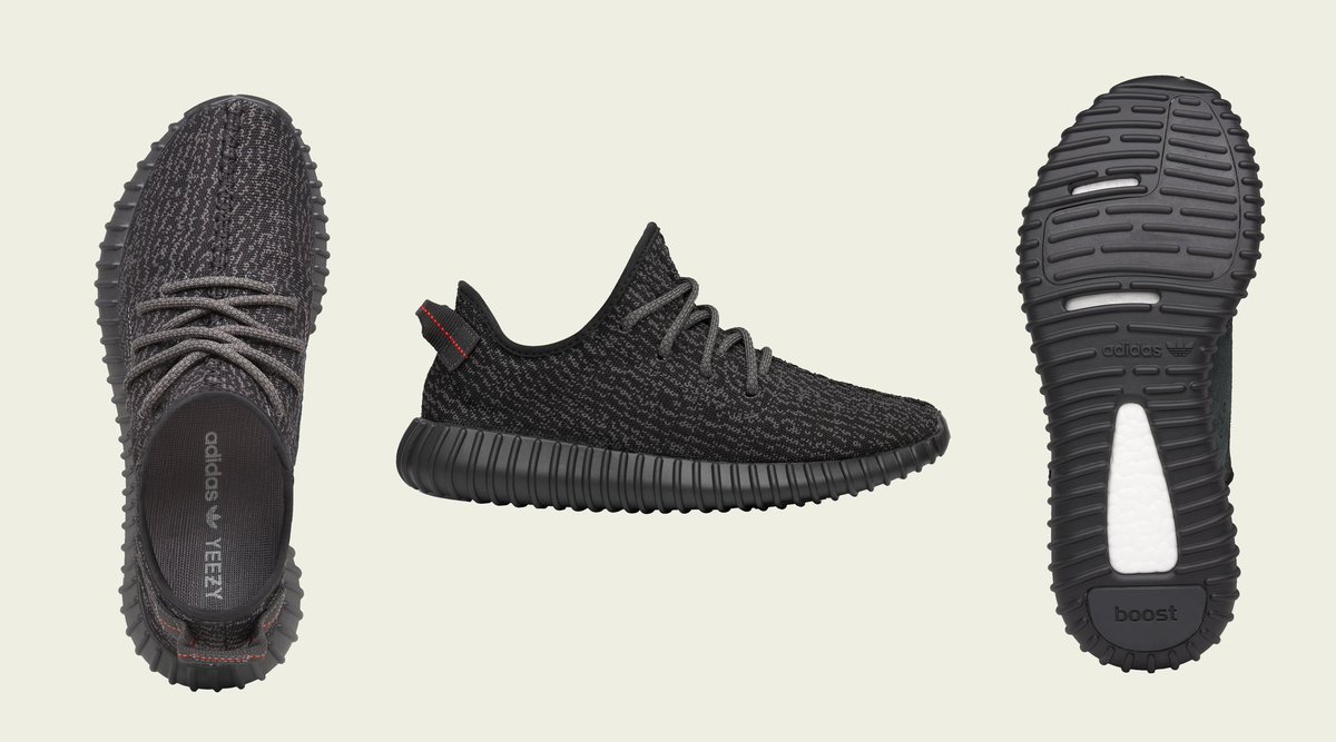 Adidas Yeezy 350 ‘Pirate Black’ to re-release around May 31st 💧