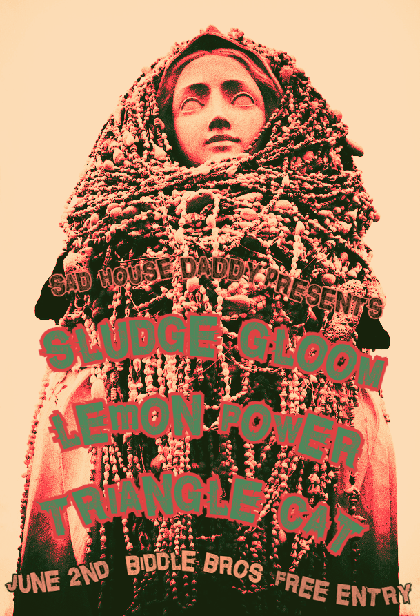 sadhousedaddy1's tweet photo. Live at east London's Biddle Bros on Friday June 2nd:
Sludge Gloom + Lemon Power + Triangle Cat ~ FREE ENTRY!
https://t.co/alSmhp8SmD
#livemusic #gig #event #biddlebros #hackney #clapton #eastlondon #freeentry #friday #trianglecat #lemonpower #sludgegloom #newmusic #rockmusic https://t.co/1JVjE8ydmf