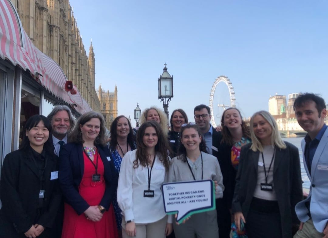 Fantastic launching our @DigiPovAlliance National Delivery Plan at the House of Lords, with our whole talented team! Great to meet so many partners up for the challenge of ending digital poverty through our six missions. Pledge action at digitalpovertyalliance.org! #NDP2023