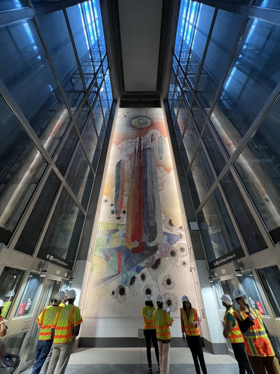 Anna_Albaryan's tweet image. Here’s some of the artwork you’ll see while riding the regional connector. #metroart