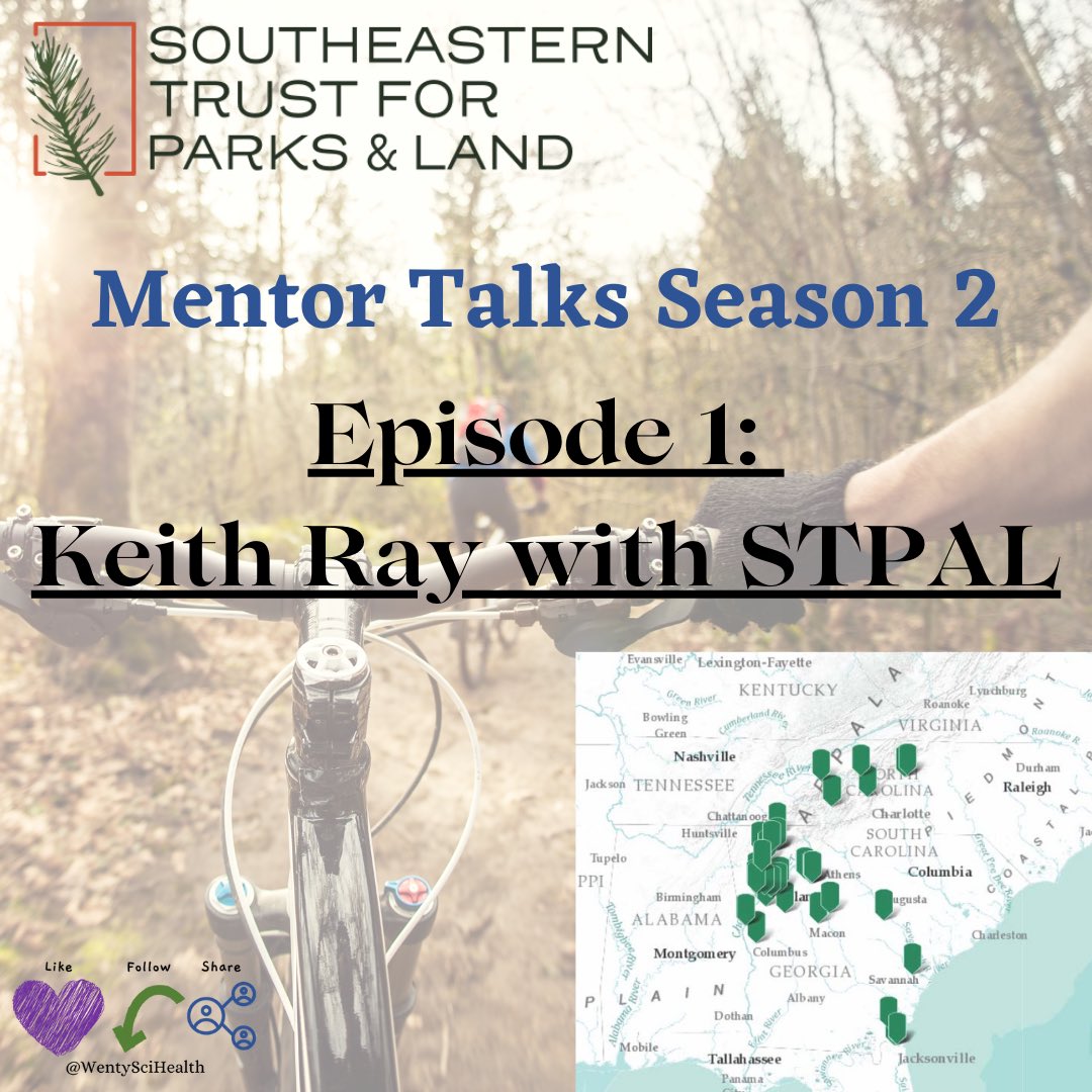 We open Season 2 of Mentor Talks with our past guest, Keith Ray, Director of Conservation with the Southeastern Trust for Parks and Land. #mentortalks #wentyscihealth #motivationalmonday
Check out our IGTV or YouTube link: youtu.be/yiFpxfuaveI