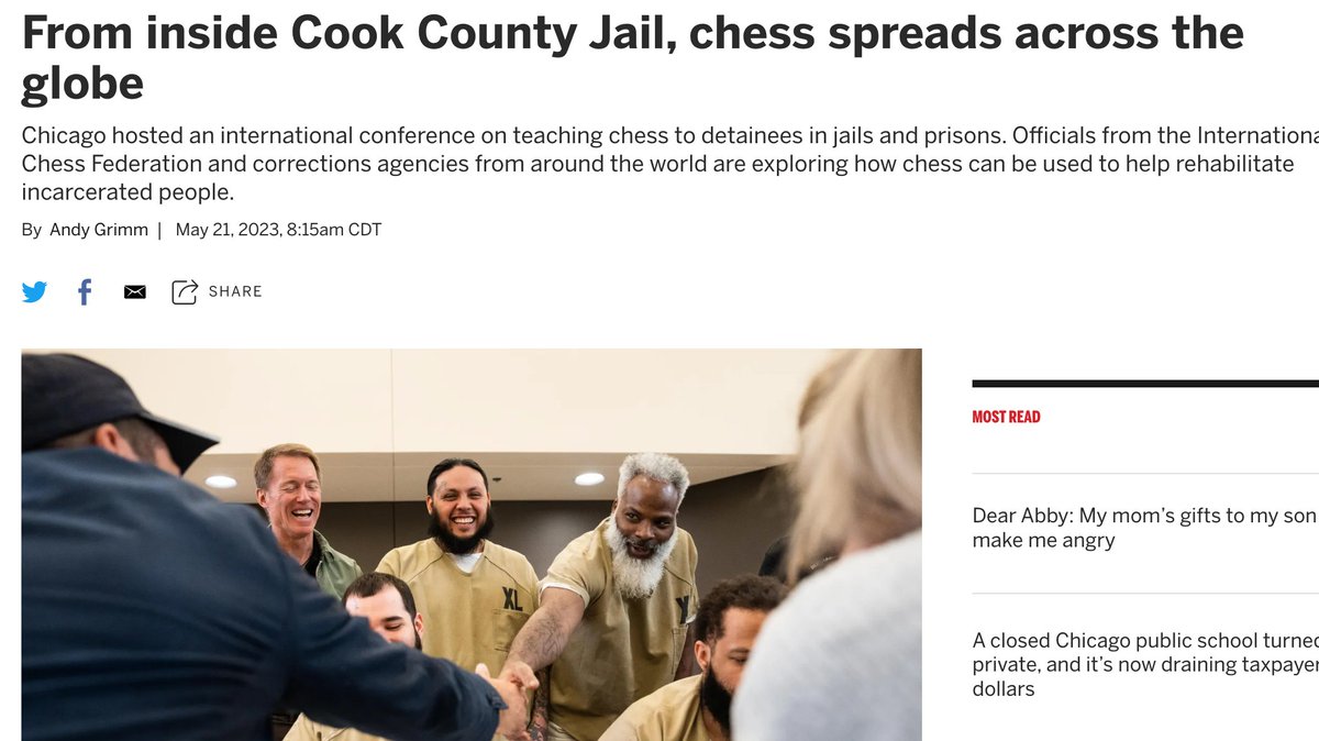 From inside Cook County Jail, chess spreads across the globe - Chicago  Sun-Times