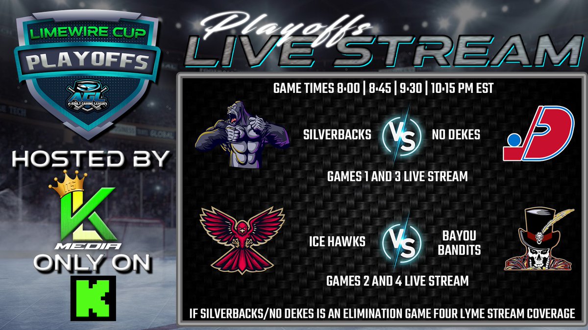 KinglymeMedia's tweet photo. 👑🟢The Kinglyme Media Team Stream 🟢👑

Tonight we bring you Conference finals in @AGL_Hockey with Picture in Picture action to cover all the games. 

⏰- 8pm ET, 5pm PT
���️- @ApexPredator724 &amp; @ItsKingLyme 
🎨- @ProductionsByBR 
📺- https://t.co/S5E3nf7I6S https://t.co/g45jf11ouC